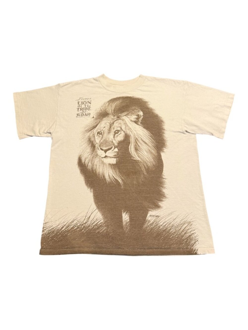 H.L. Miller Men's Lion of the Tribe of Judah Graphic Short Sleeve T Shirt Sz: L